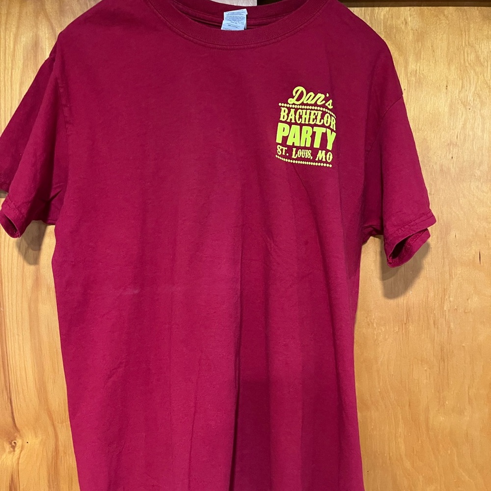 Vibrant Red Crew Neck Short Sleeve Tee